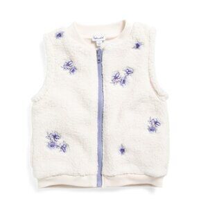 SPLENDID Moonstone Little Girls Floral Fleece Vest